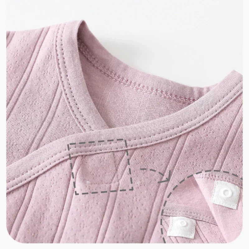 100% Cotton Long Sleeve Kimono Romper - Brown - Bodyfeu