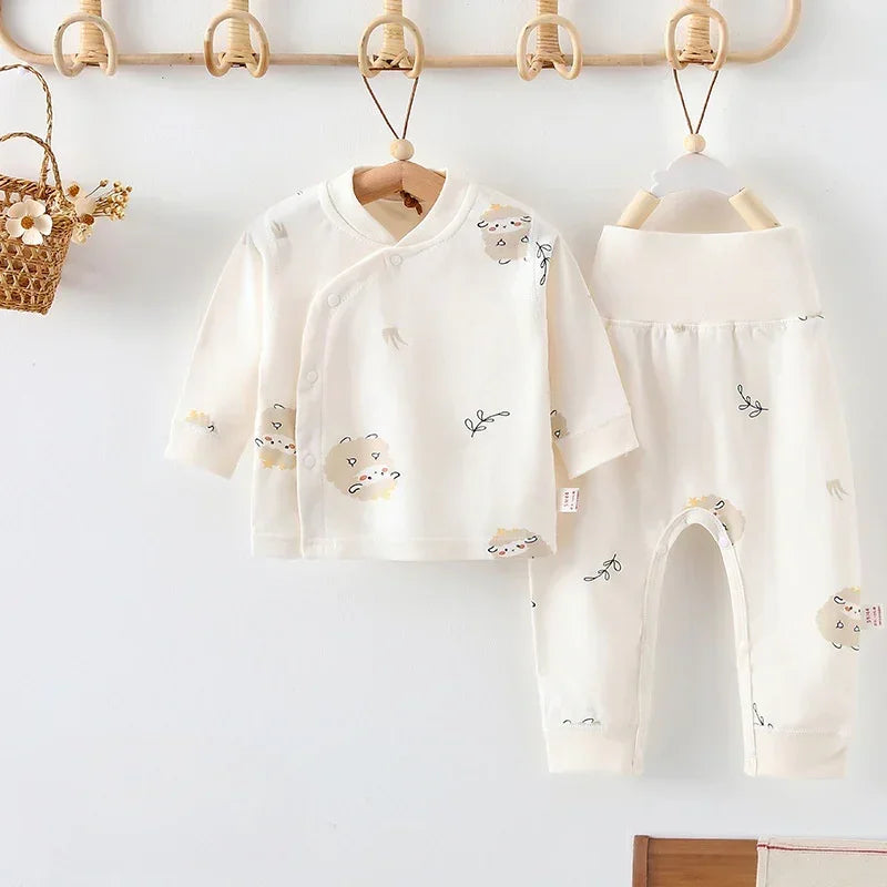 100% Cotton Long Sleeve Long Sleeve Top & Pants Set- Sheep - Bodyfeu