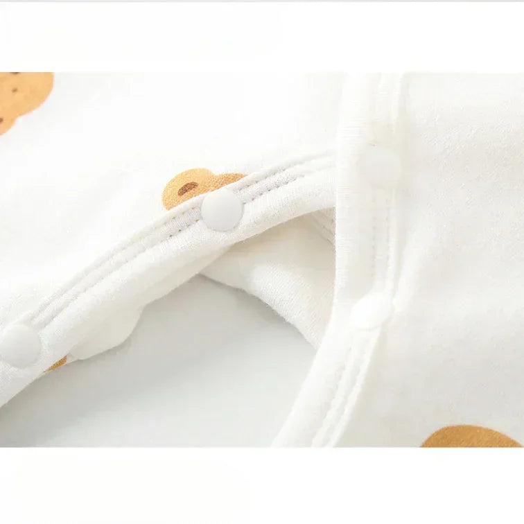 100% Cotton Footed Onesie with Mittens - Planet - Bodyfeu