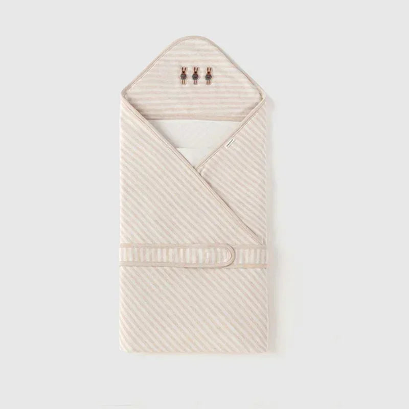 100% Cotton Swaddle Blanket - Light Brown - Bodyfeu