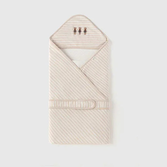 100% Cotton Swaddle Blanket - Light Brown - Bodyfeu