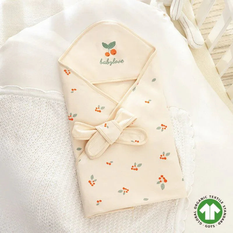 100% Bodyfeu Swaddle Blanket - Cherry - Bodyfeu