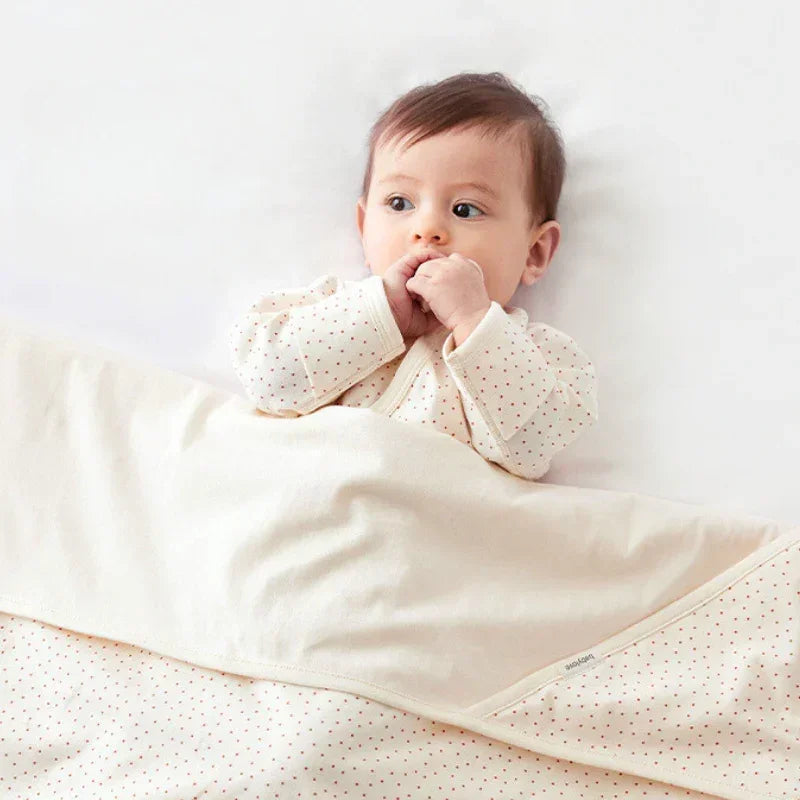 100% Cotton Swaddle Blanket - Light Brown - Bodyfeu