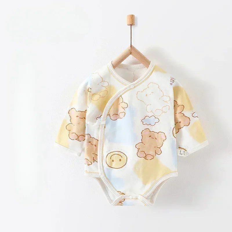 100% Cotton Long Sleeve Bodysuit - Elephant - Bodyfeu