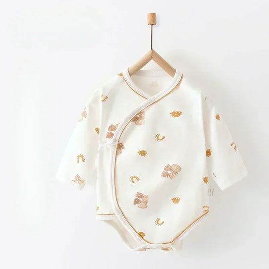 100% Cotton Long Sleeve Bodysuit - Elephant - Bodyfeu