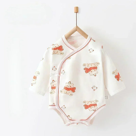 100% Cotton Long Sleeve Bodysuit - Elephant - Bodyfeu