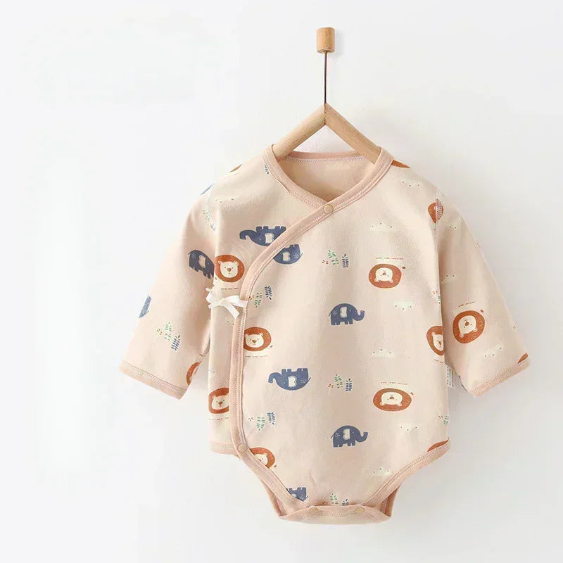 100% Cotton Long Sleeve Bodysuit - Elephant - Bodyfeu
