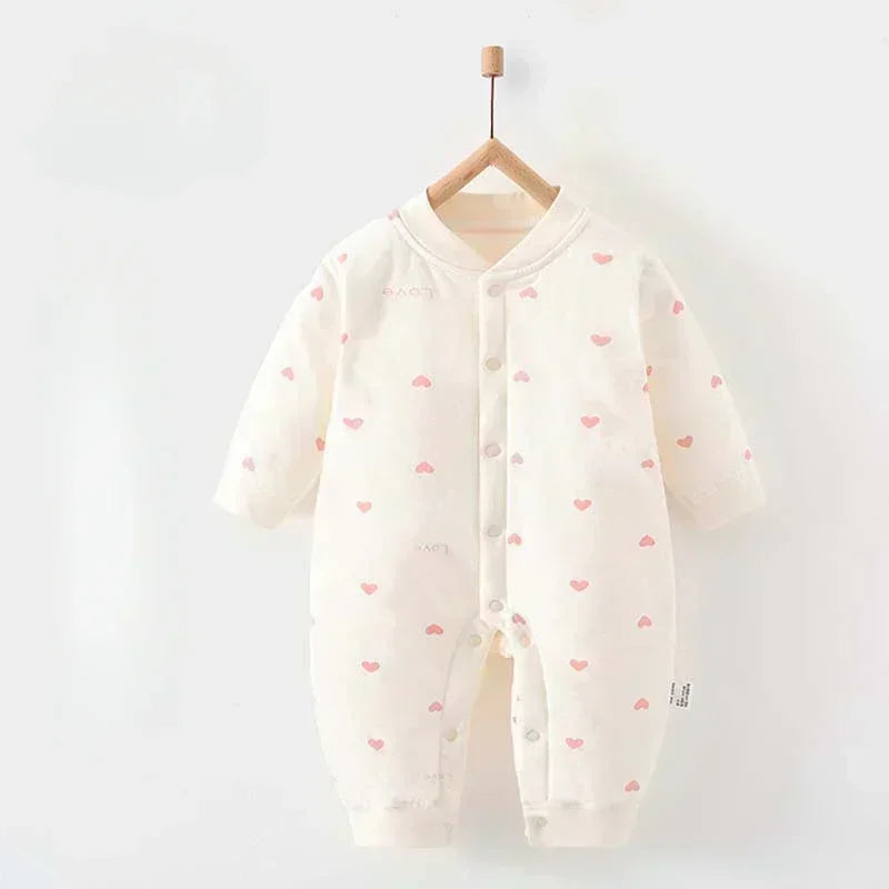 100% Cotton Long Sleeve Quilted Romper - Squirrel - Bodyfeu