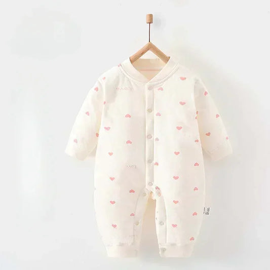 100% Cotton Long Sleeve Quilted Romper - Squirrel - Bodyfeu